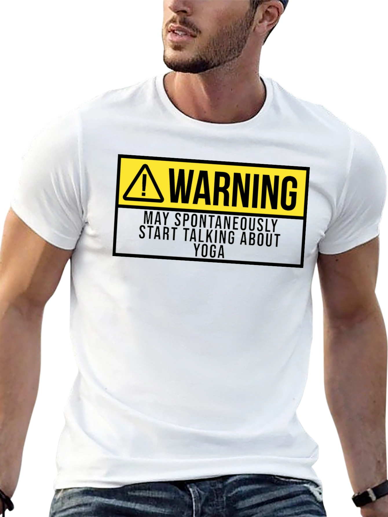 Warning: May Spontaneously Talk Yoga T-Shirt