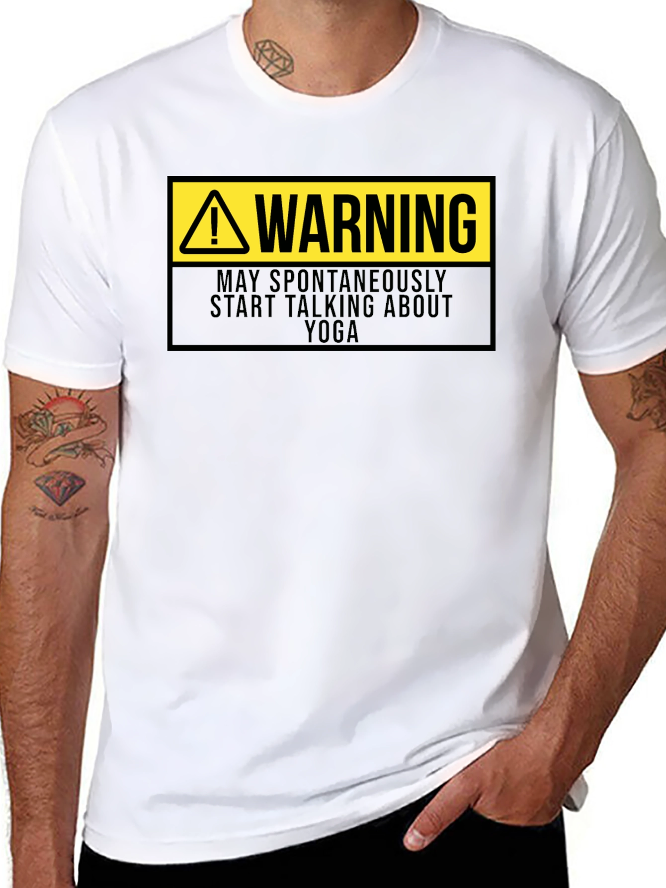 Warning: May Spontaneously Talk Yoga T-Shirt