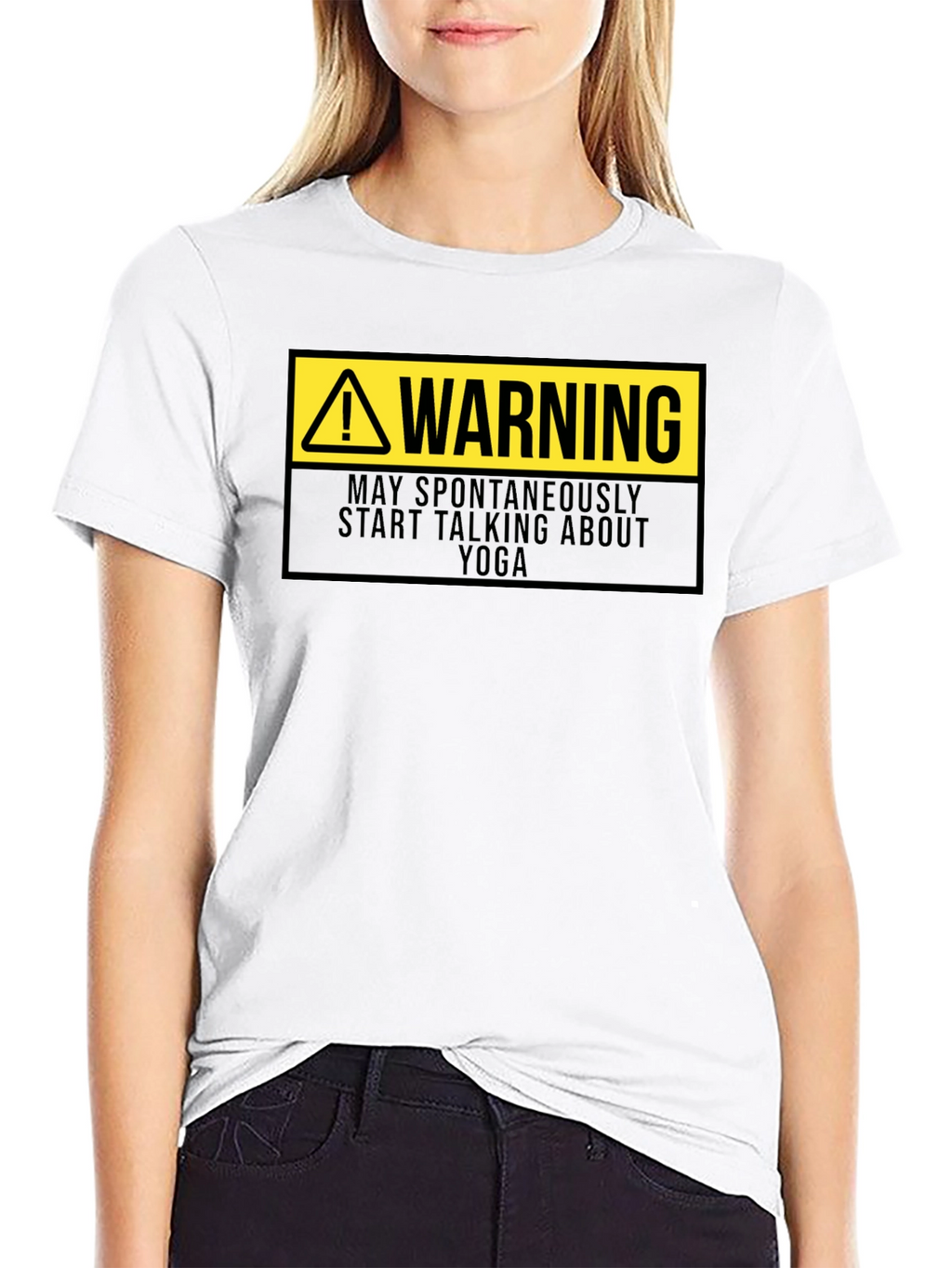 Warning: May Spontaneously Talk Yoga T-Shirt