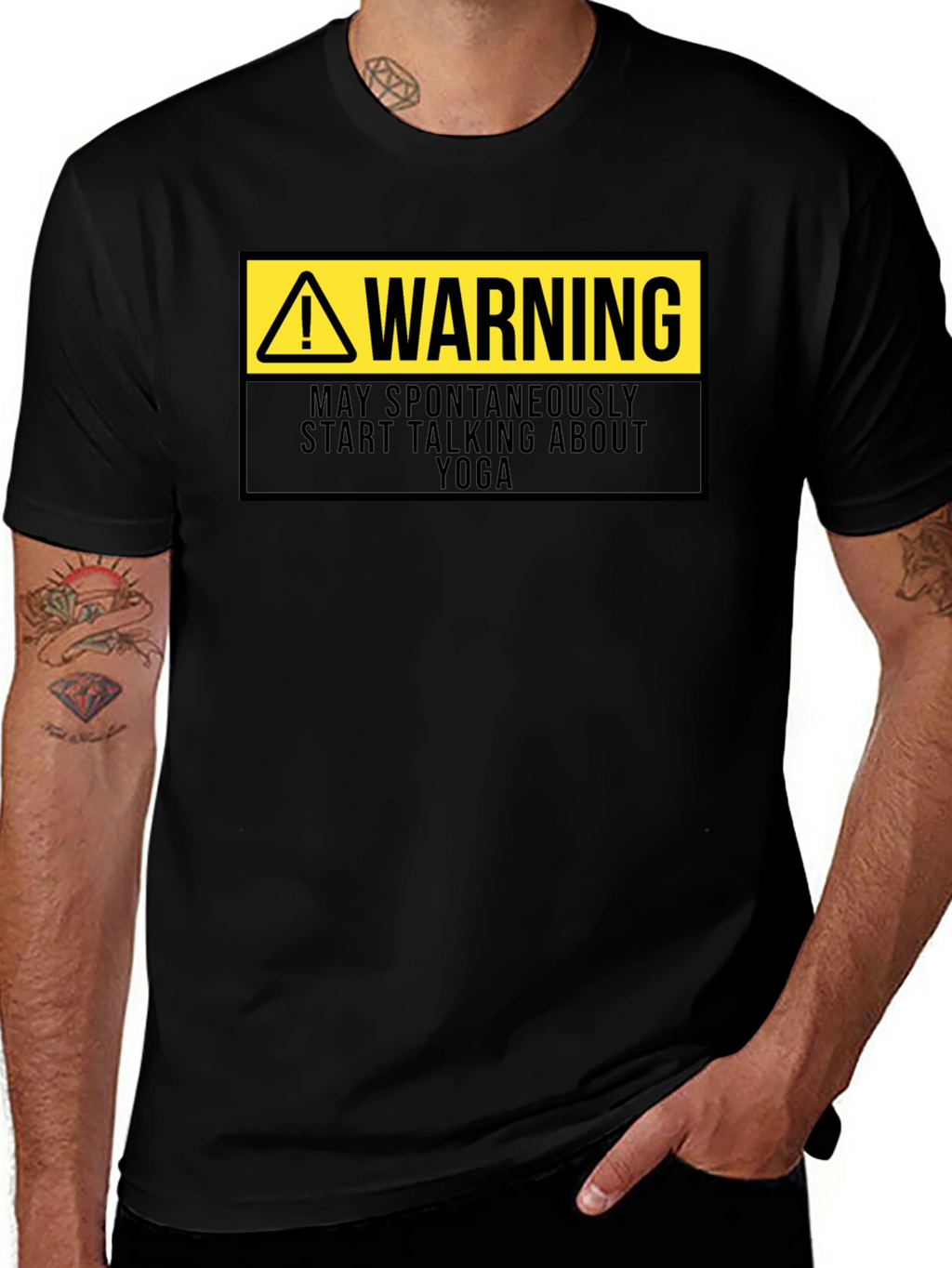 Warning: May Spontaneously Talk Yoga T-Shirt