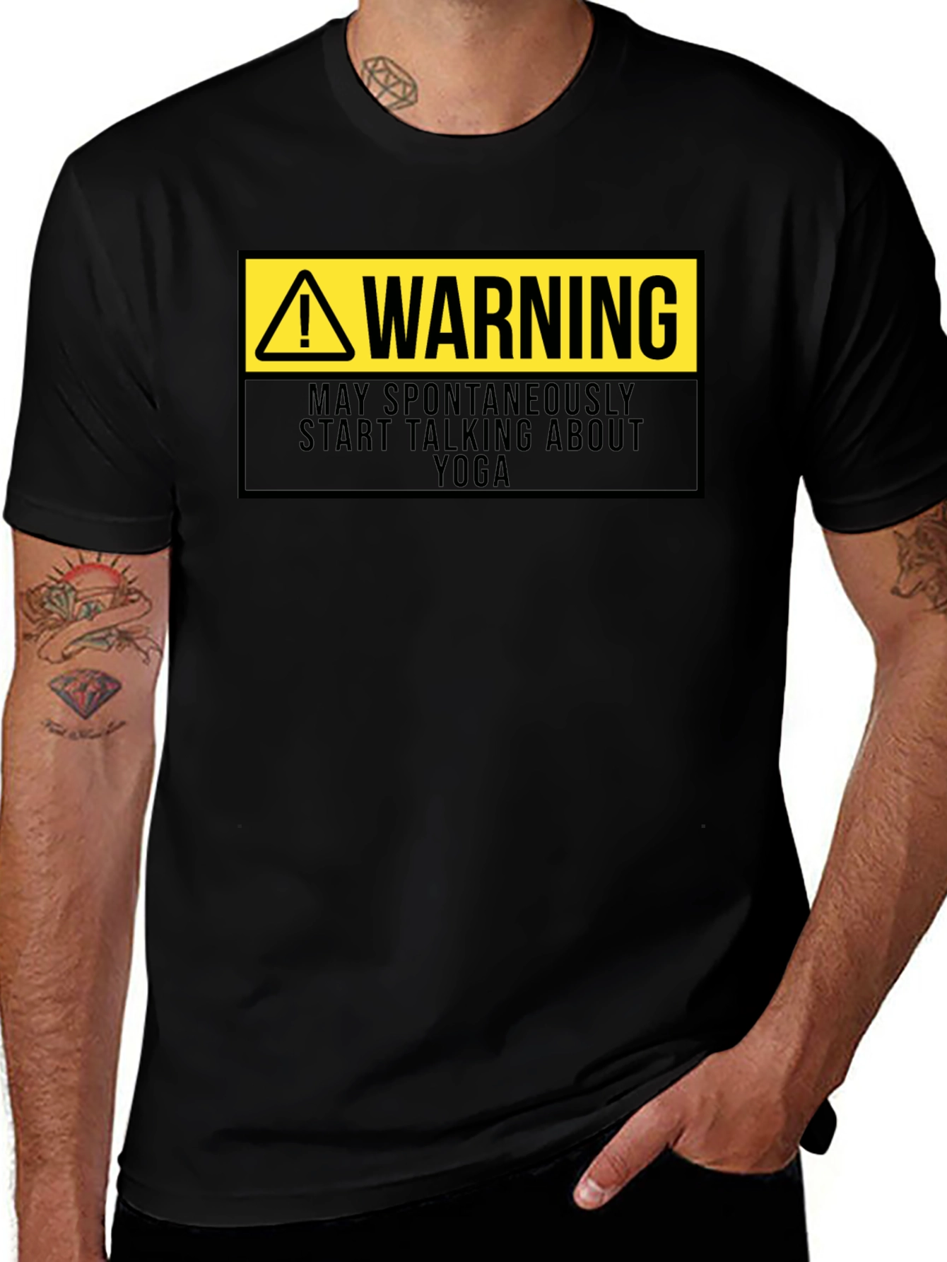 Warning: May Spontaneously Talk Yoga T-Shirt