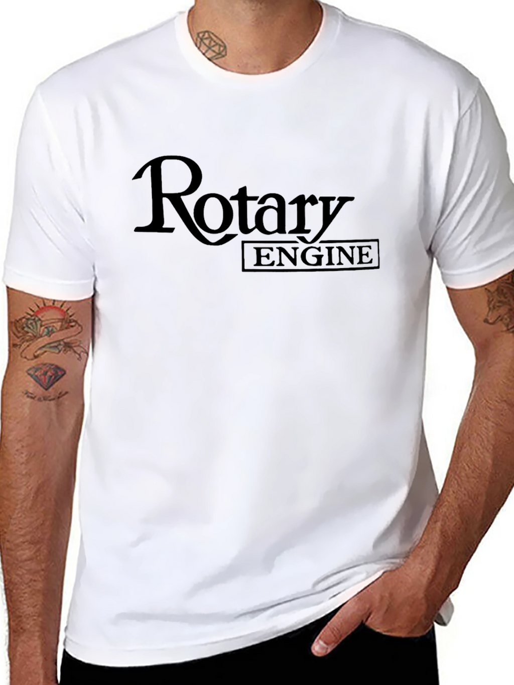 Rotary Engine Graphic T-Shirt - Black