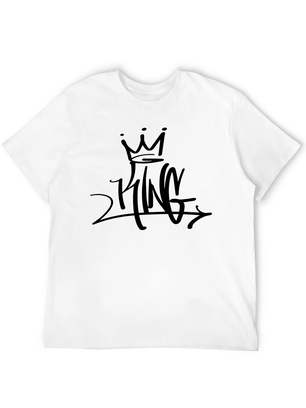 Black Graphic Tee - 2 King Design