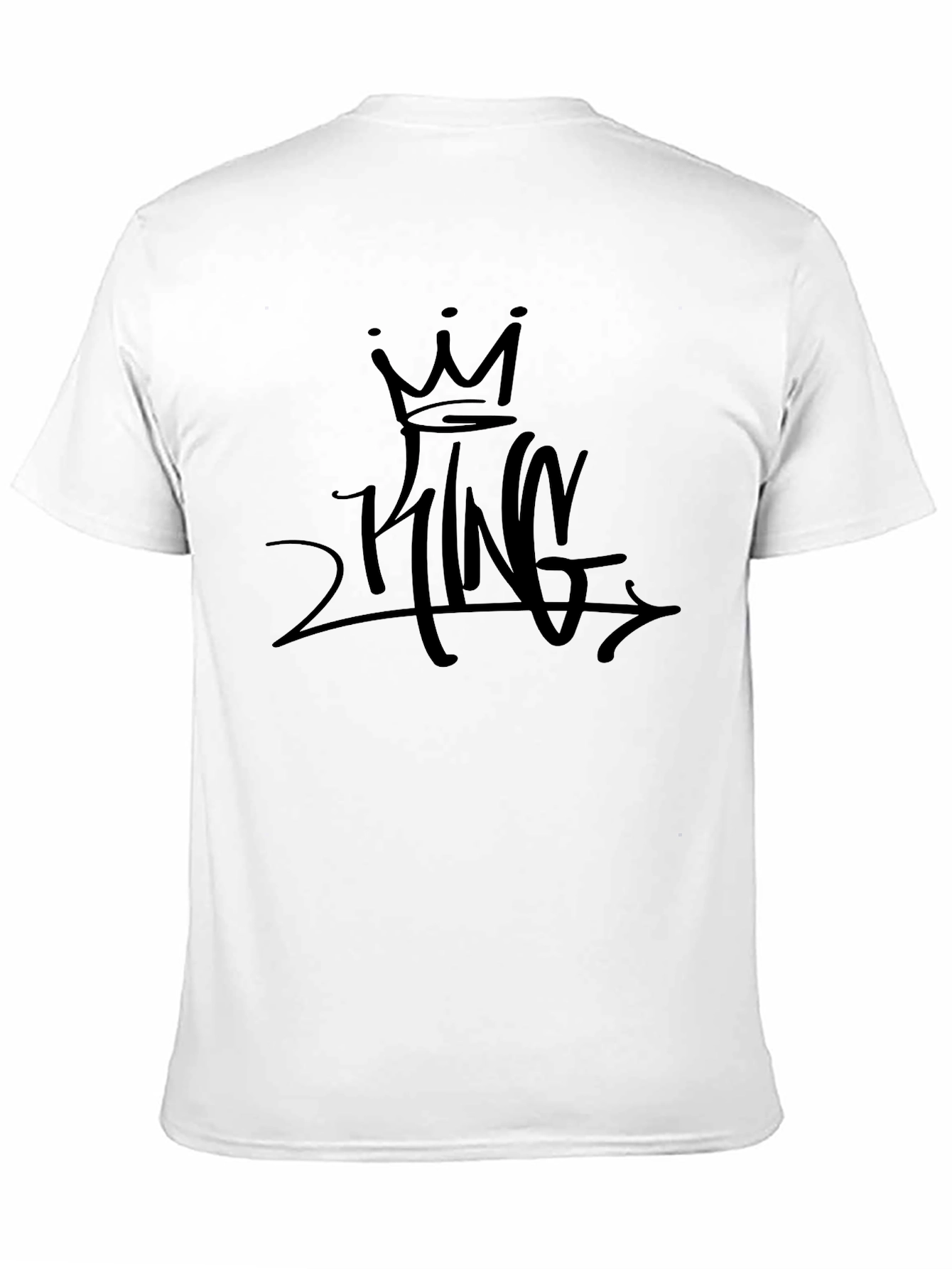 Black Graphic Tee - 2 King Design