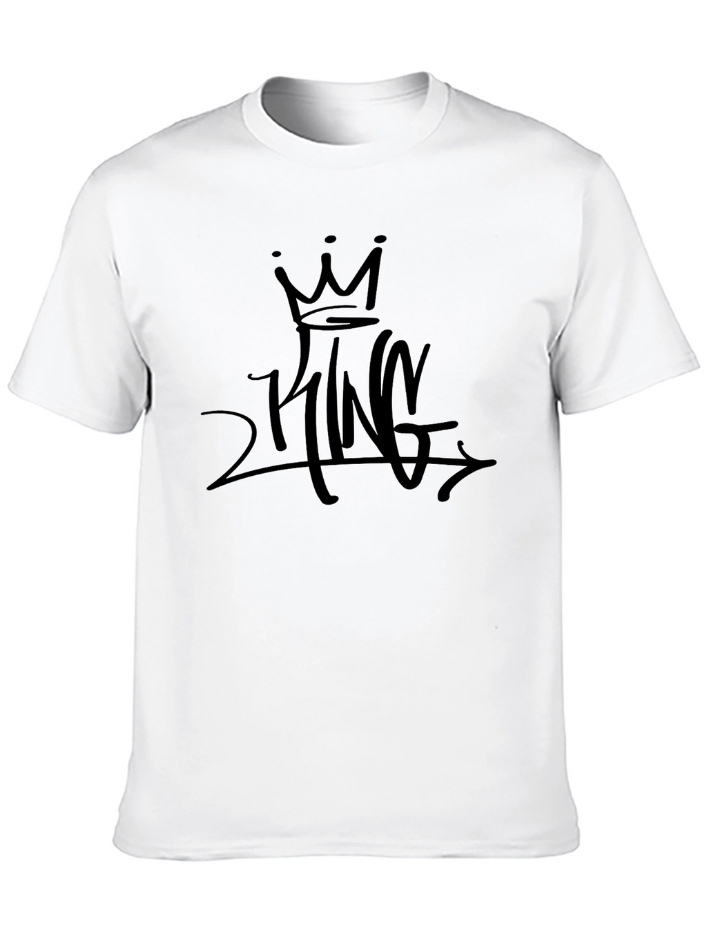 Black Graphic Tee - 2 King Design