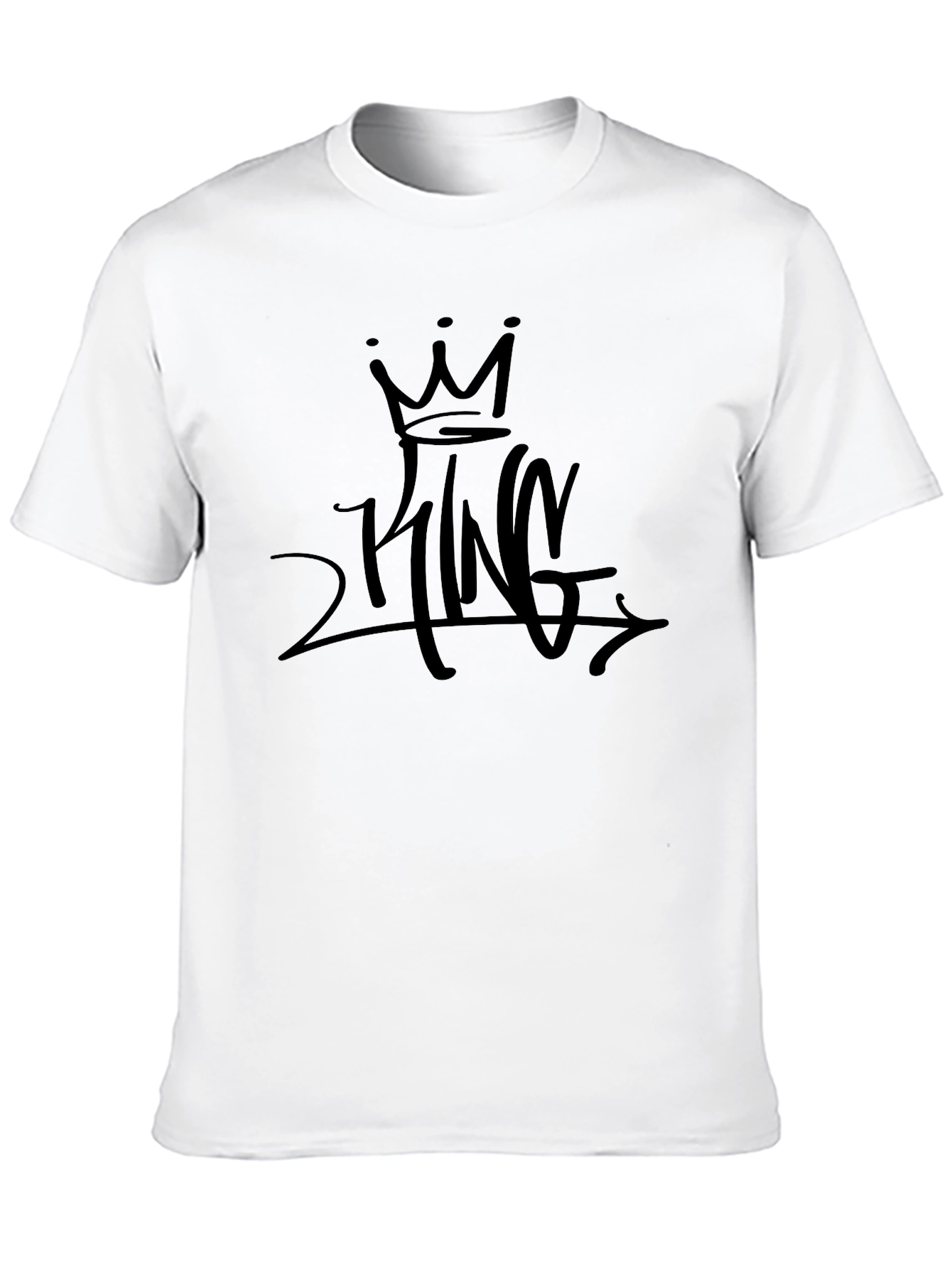 Black Graphic Tee - 2 King Design