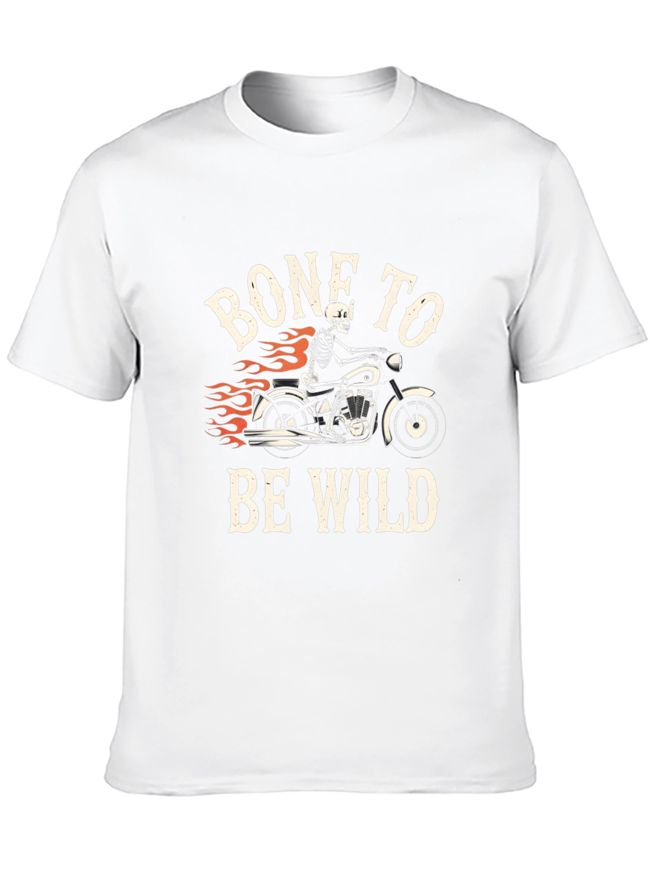 Bone To Be Wild T-Shirt - Skeleton Motorcycle