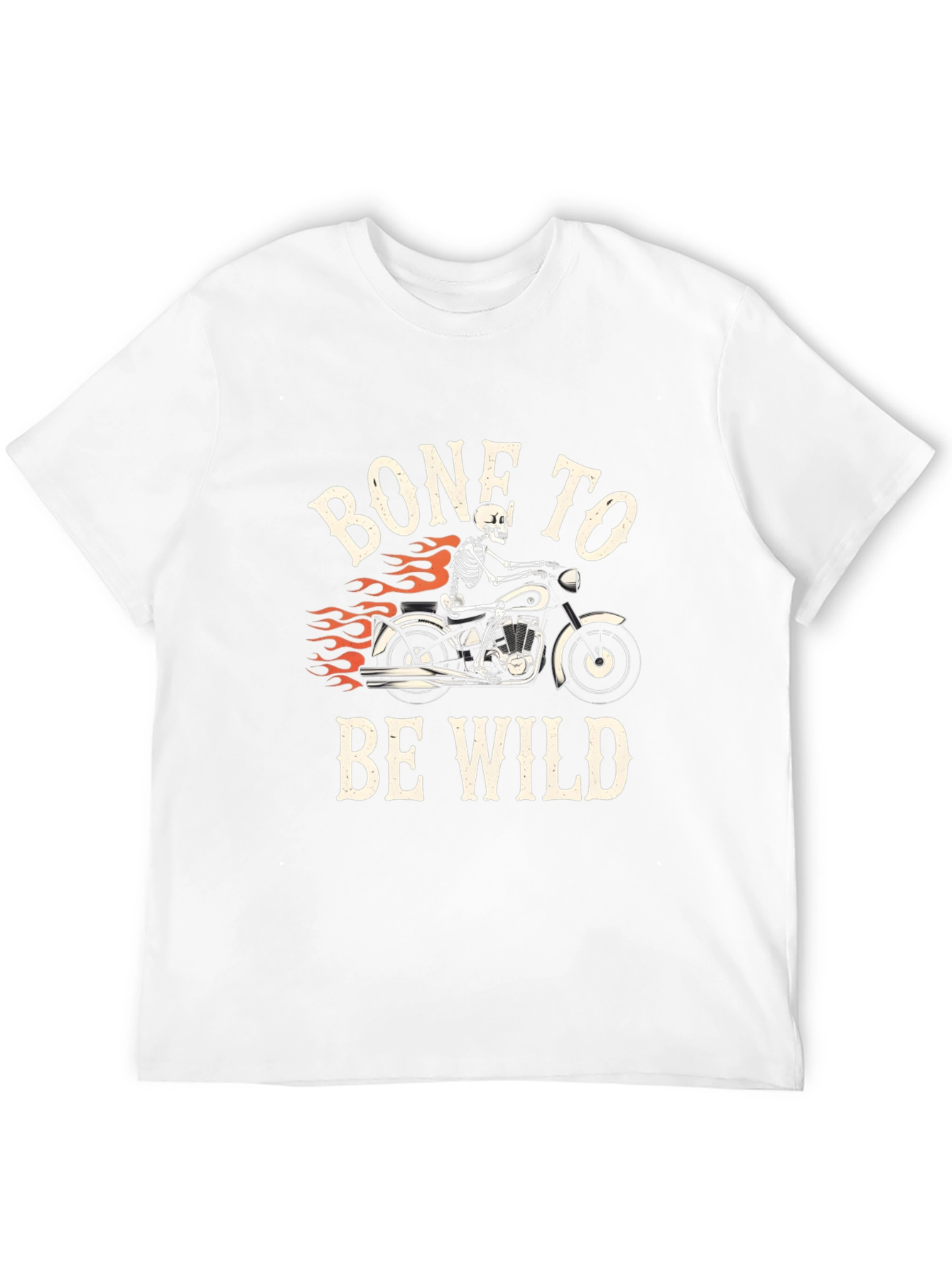 Bone To Be Wild T-Shirt - Skeleton Motorcycle