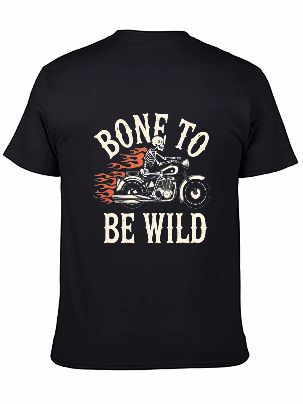 Bone To Be Wild T-Shirt - Skeleton Motorcycle