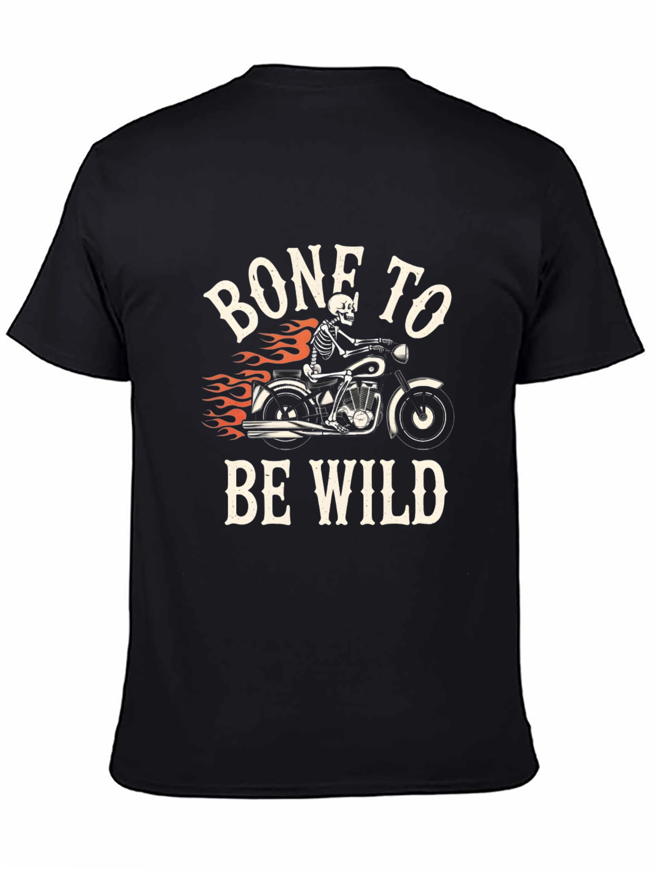 Bone To Be Wild T-Shirt - Skeleton Motorcycle