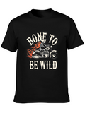 Bone To Be Wild T-Shirt - Skeleton Motorcycle