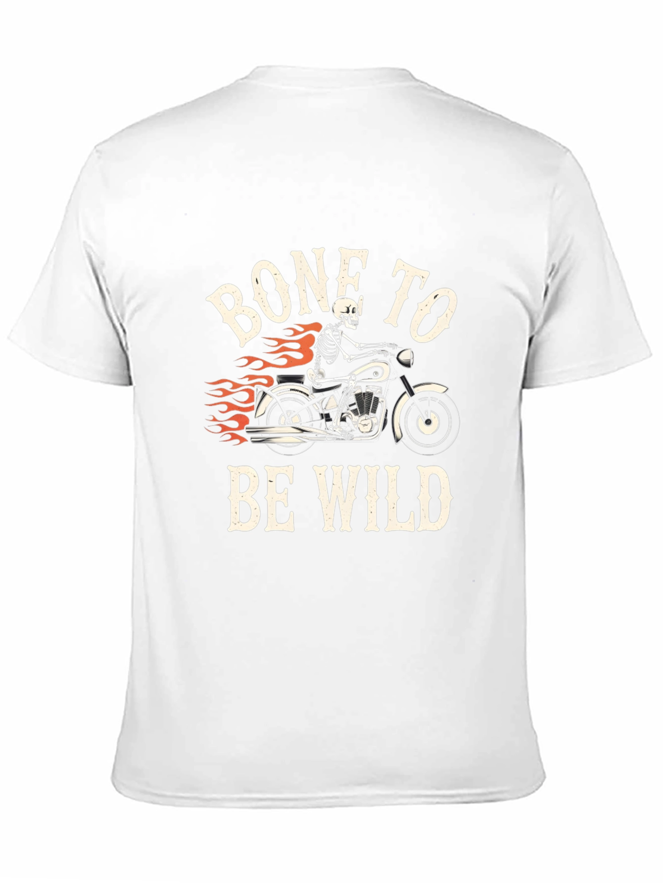Bone To Be Wild T-Shirt - Skeleton Motorcycle