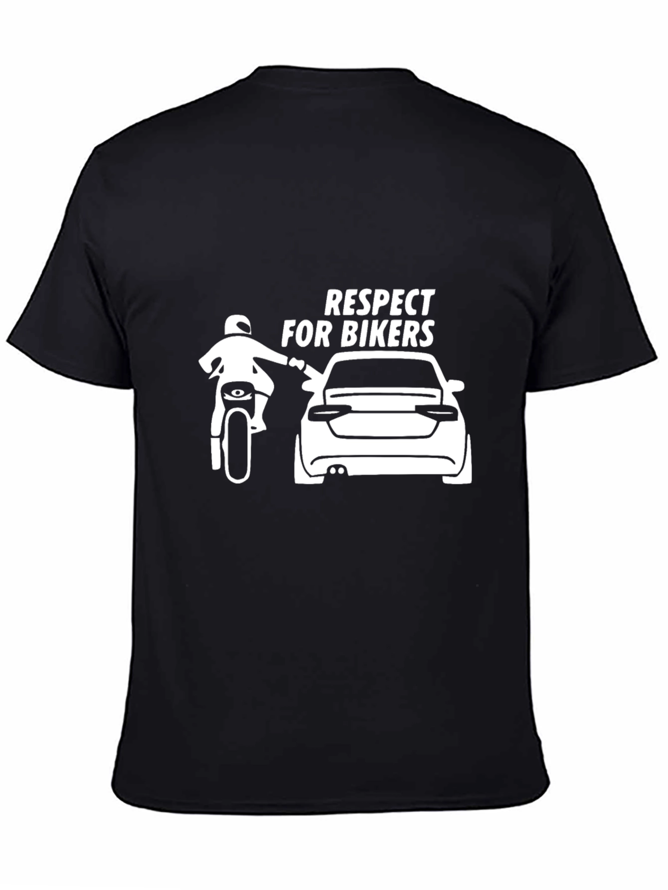 Respect for Bikers Graphic T-Shirt - Black