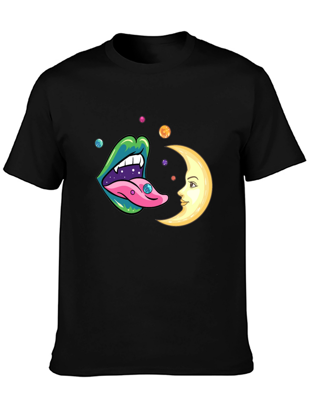 Trippy Lips Moon Graphic Tee