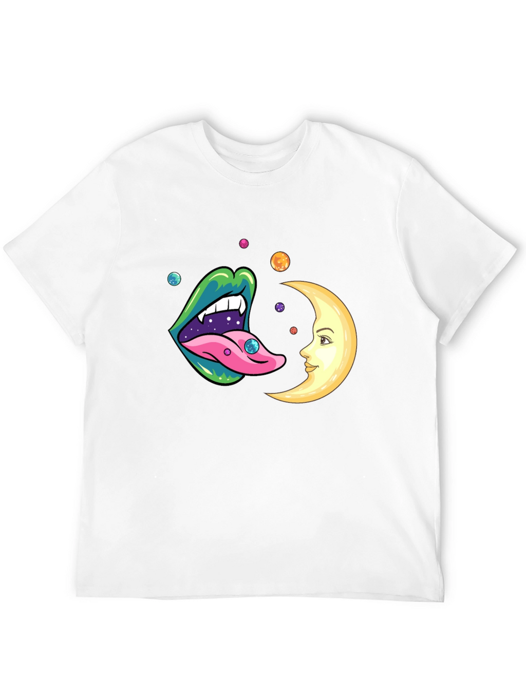 Trippy Lips Moon Graphic Tee