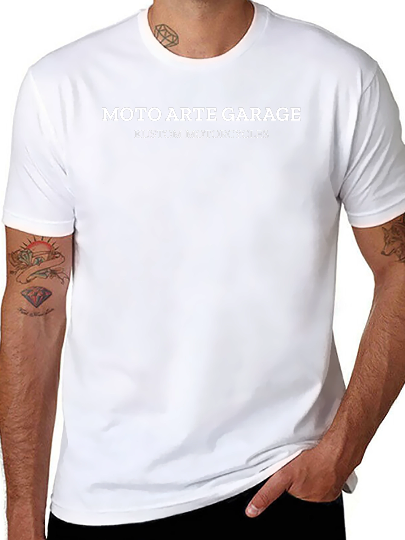 Moto Arte Garage Kustom Motorcycle Graphic Tee