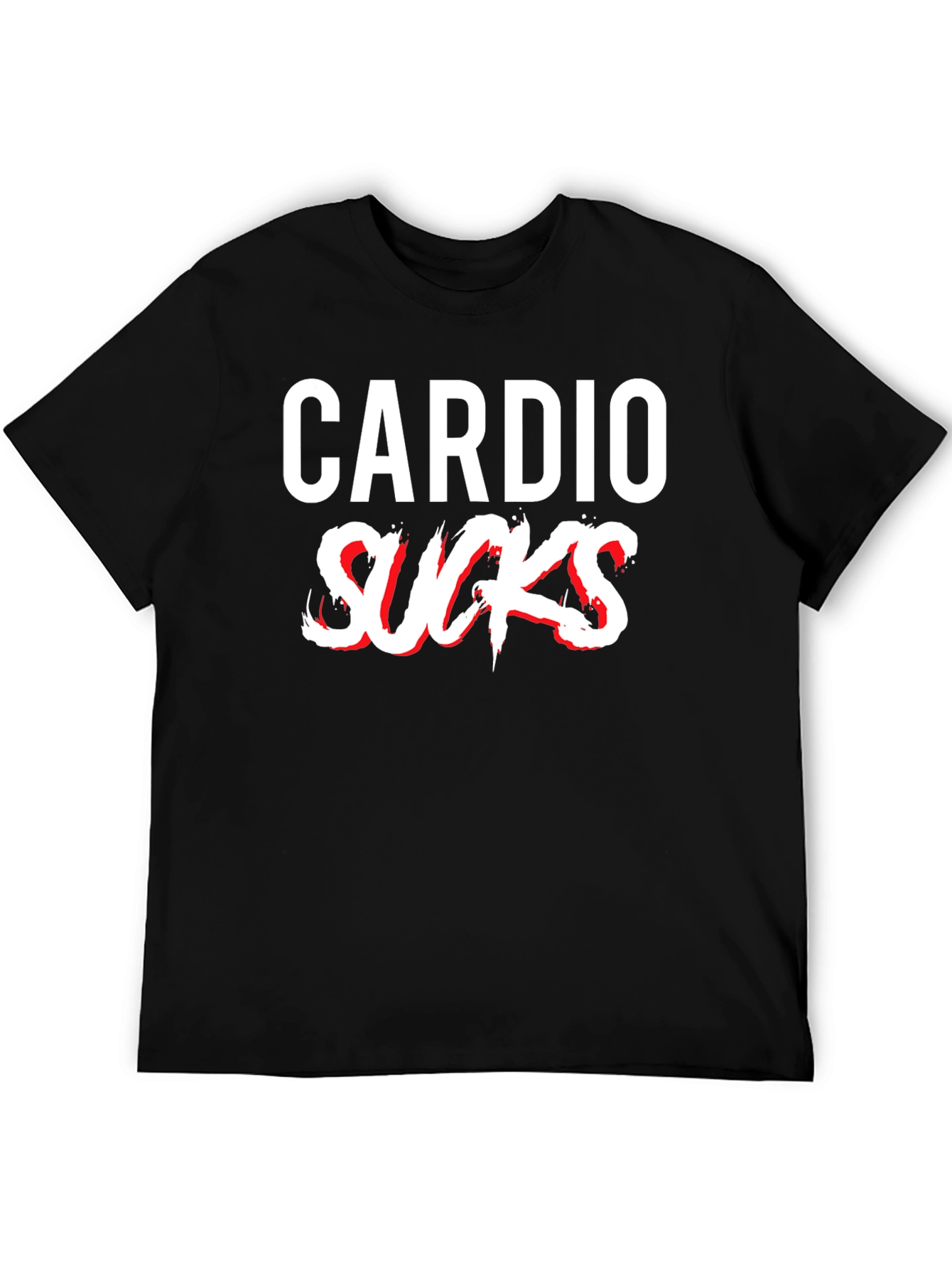 Cardio Sucks T-Shirt - Funny Workout Gym Tee