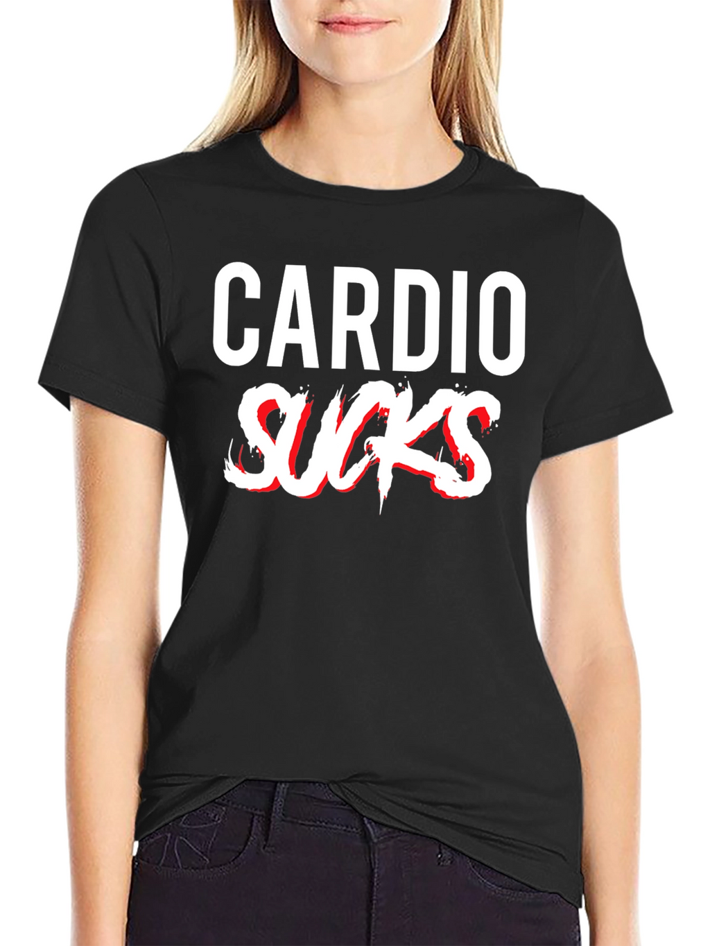 Cardio Sucks T-Shirt - Funny Workout Gym Tee