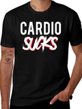 Cardio Sucks T-Shirt - Funny Workout Gym Tee
