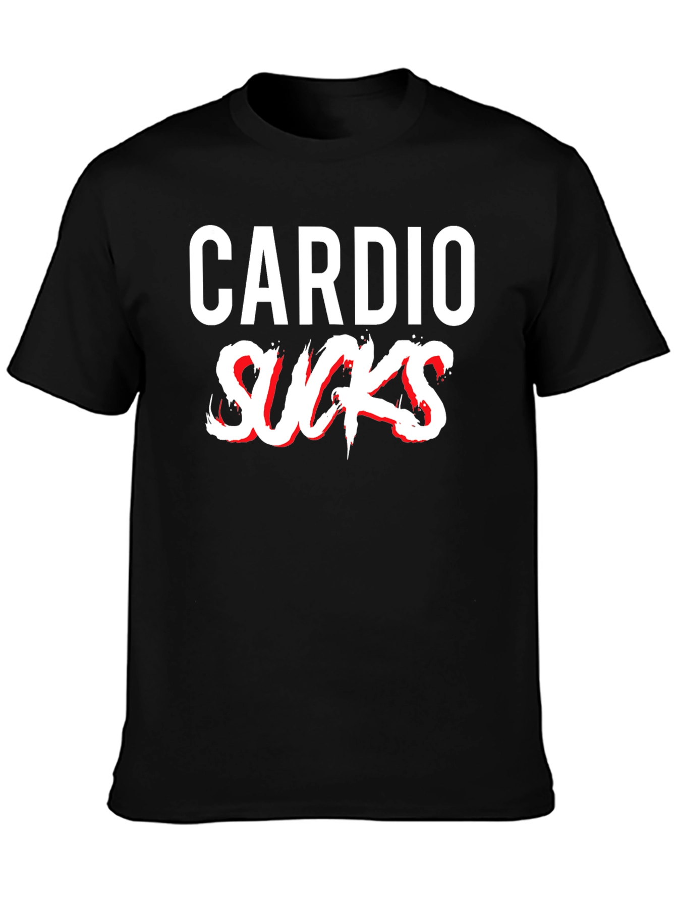 Cardio Sucks T-Shirt - Funny Workout Gym Tee