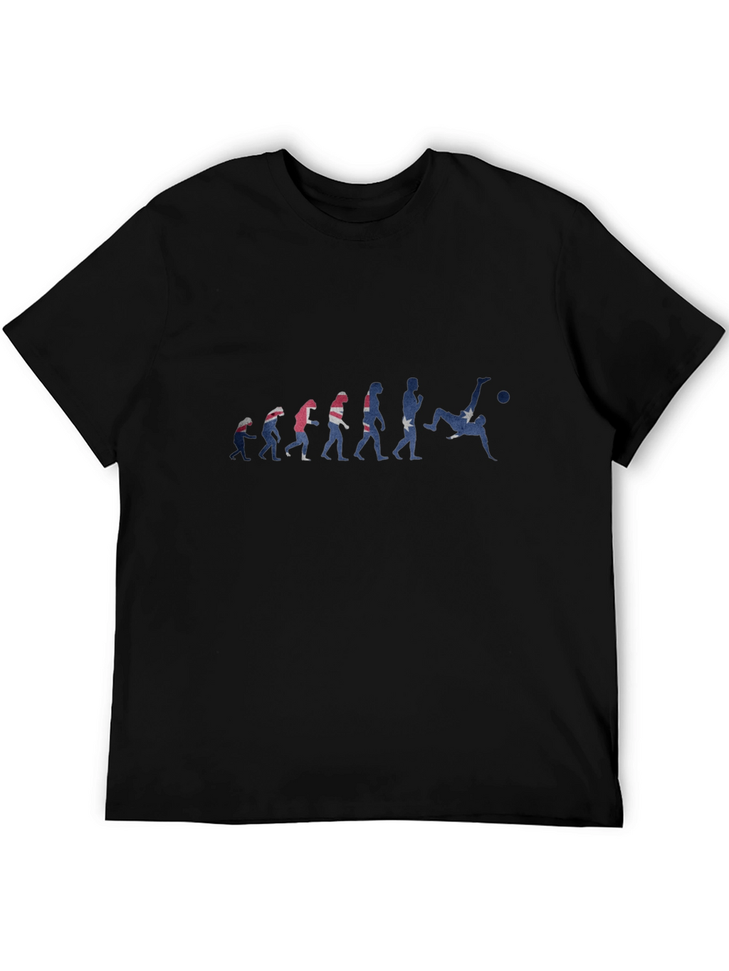 Evolution of Soccer Black T-Shirt