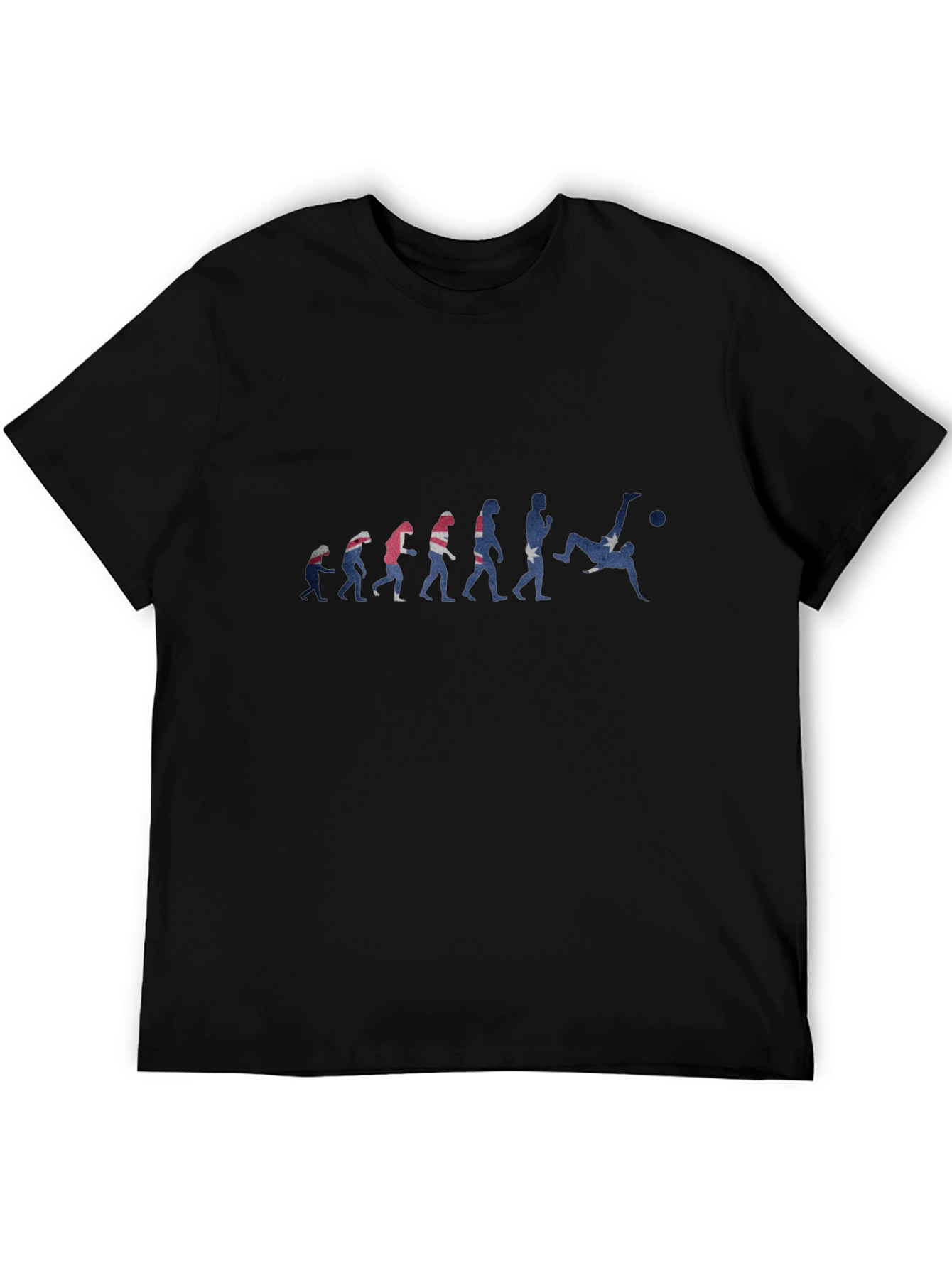 Evolution of Soccer Black T-Shirt