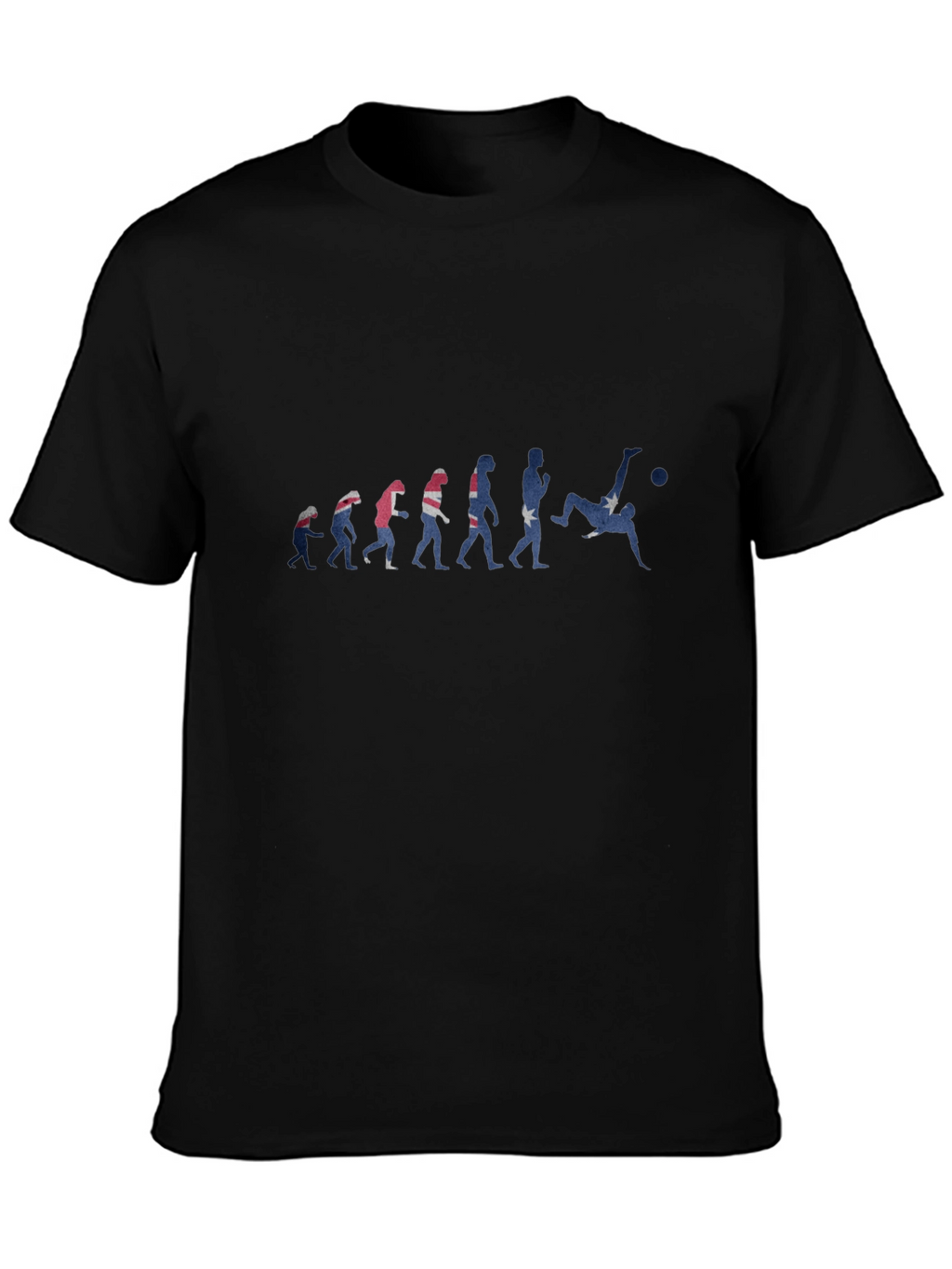 Evolution of Soccer Black T-Shirt