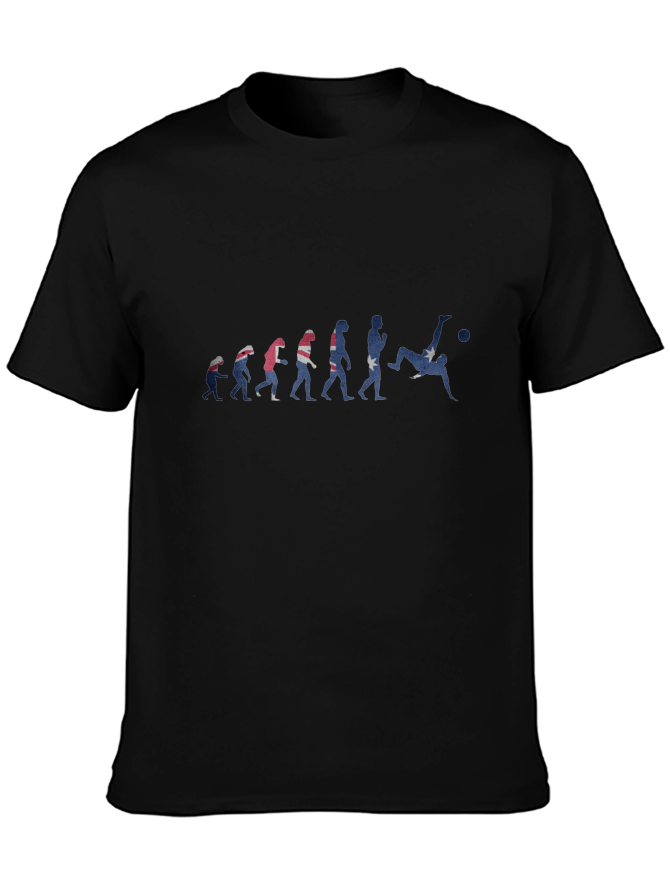 Evolution of Soccer Black T-Shirt
