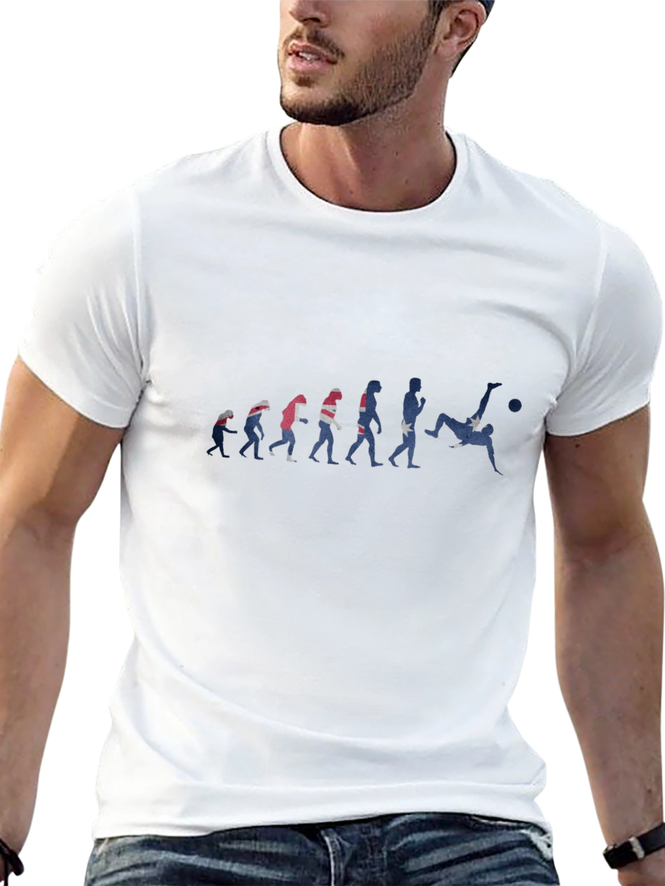 Evolution of Soccer Black T-Shirt