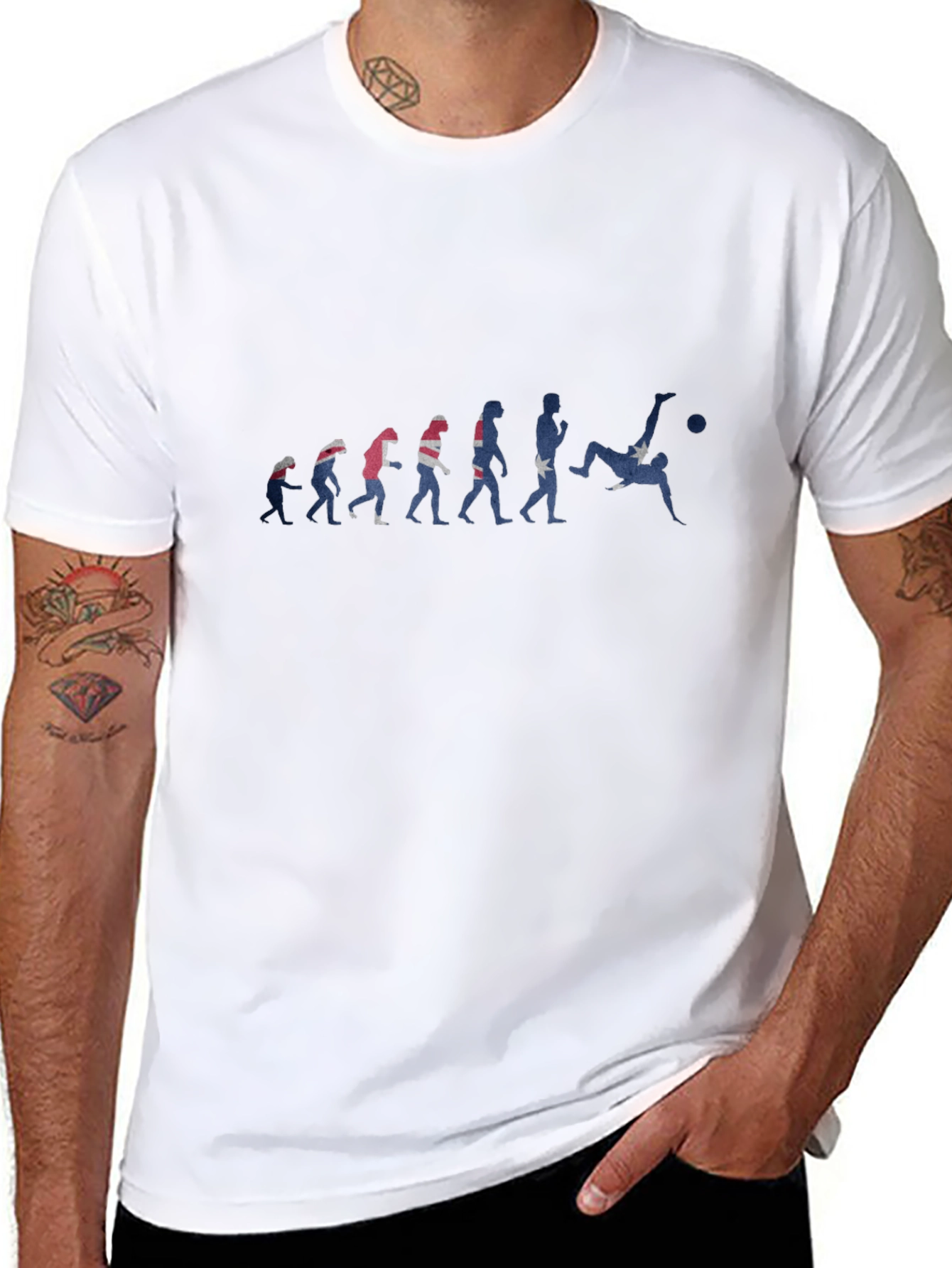 Evolution of Soccer Black T-Shirt
