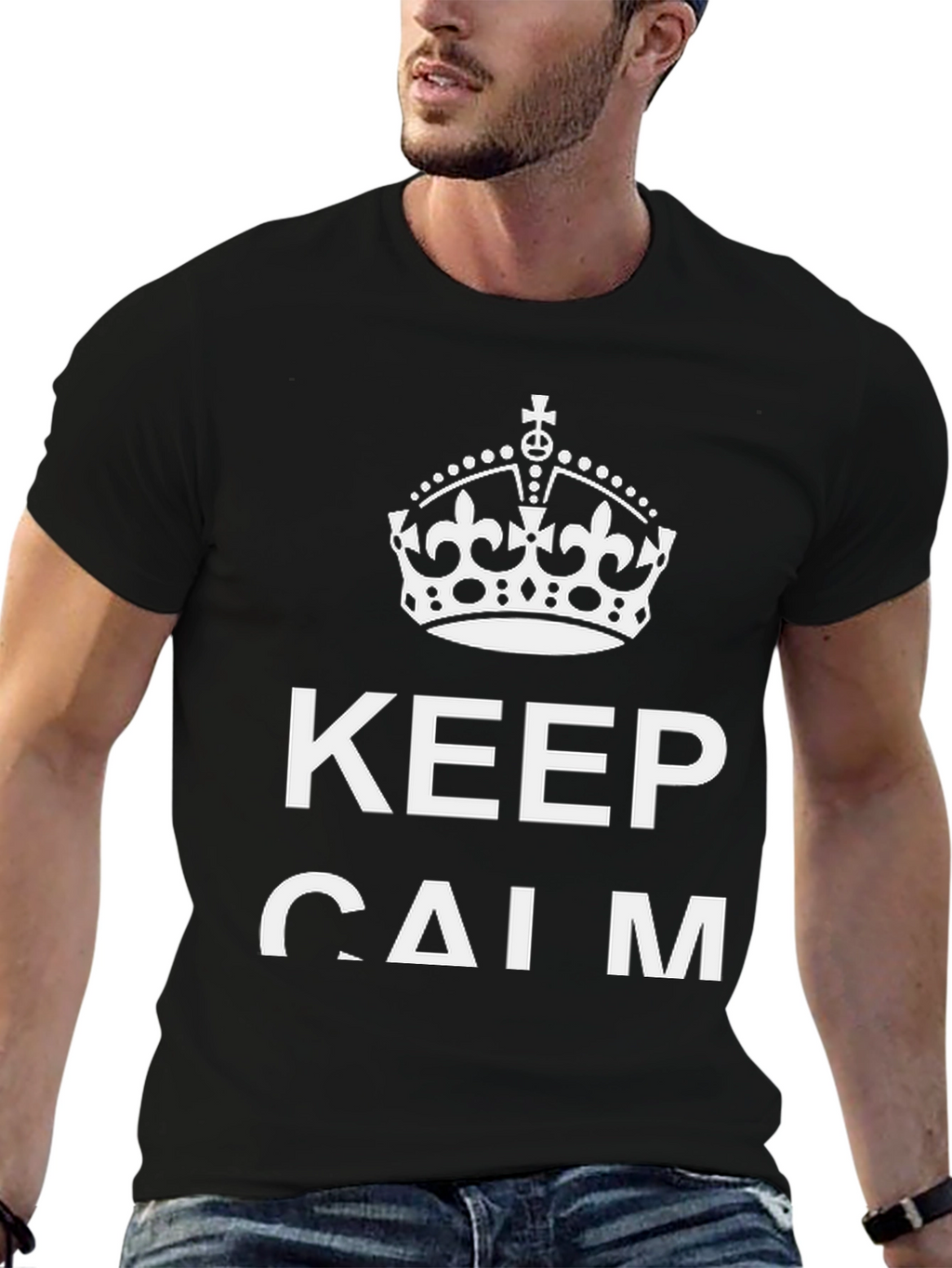 Keep Calm Graphic Tee - Classic Comfort Fit