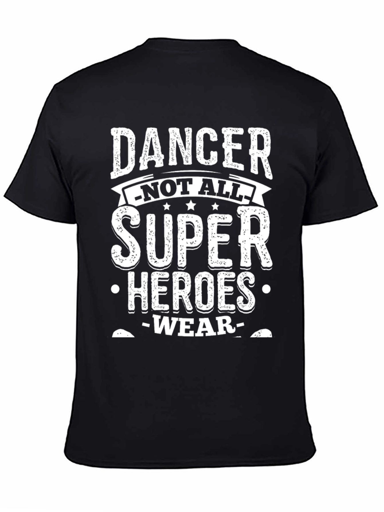 Dancer Super Heroes T-Shirt - Black Cotton Blend Tee