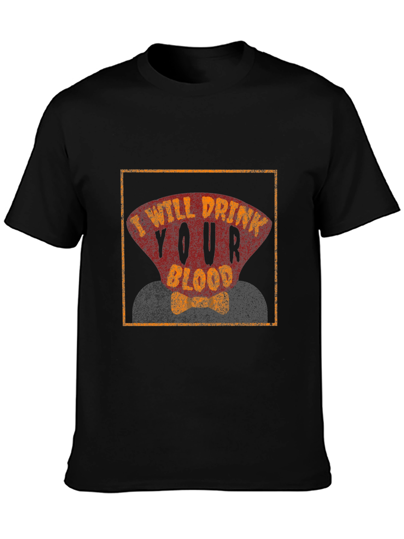 I Will Drink Your Blood Graphic Tee - Spooky Fun!
