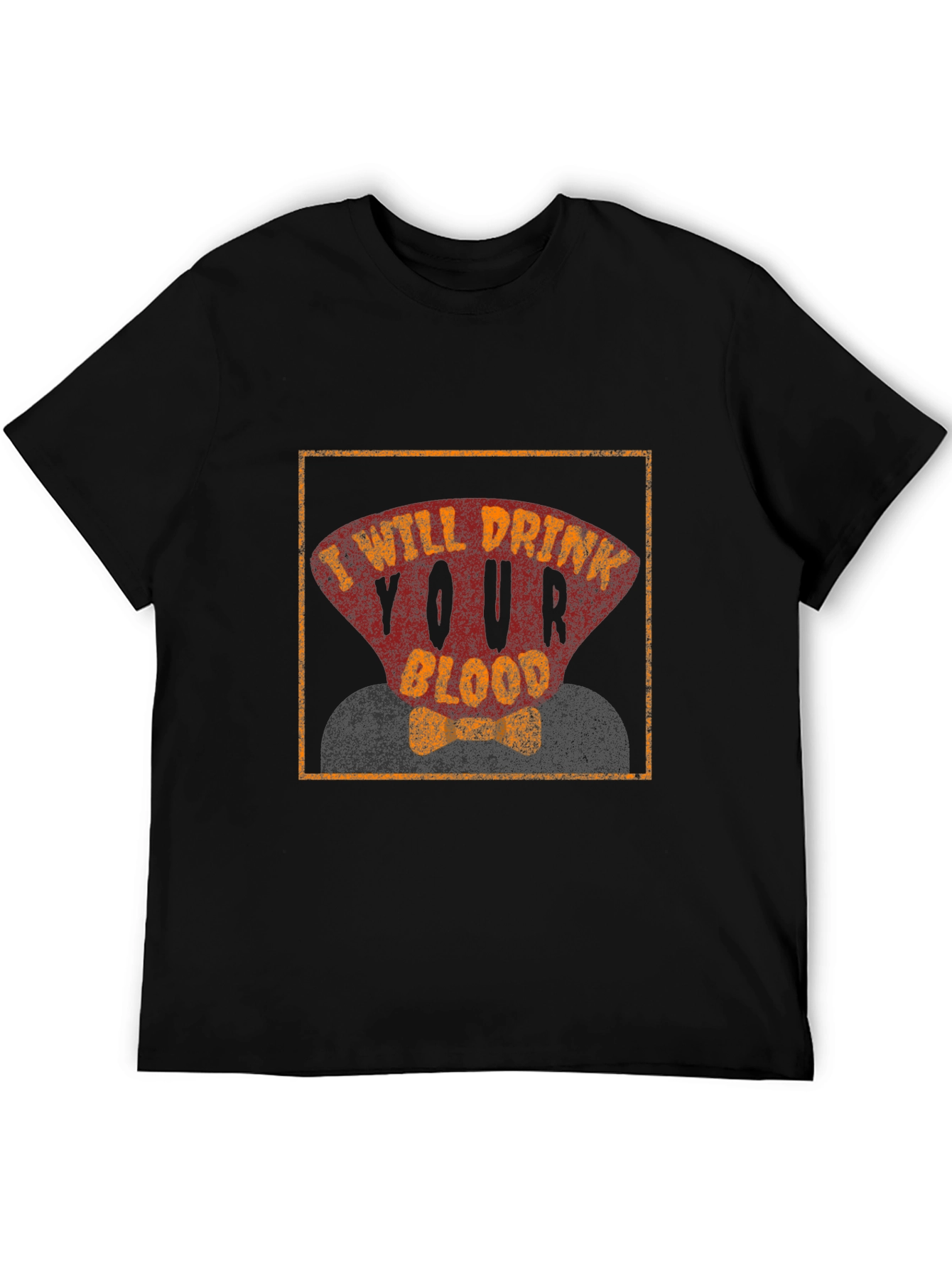 I Will Drink Your Blood Graphic Tee - Spooky Fun!