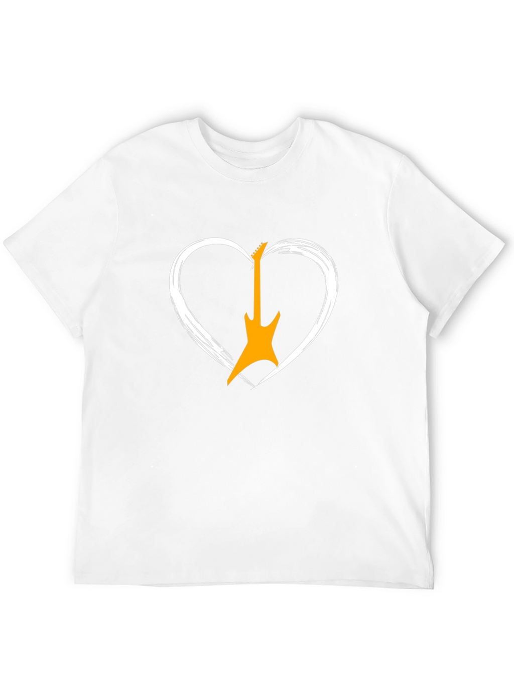 Guitar Heart Graphic Tee - Rocker Style