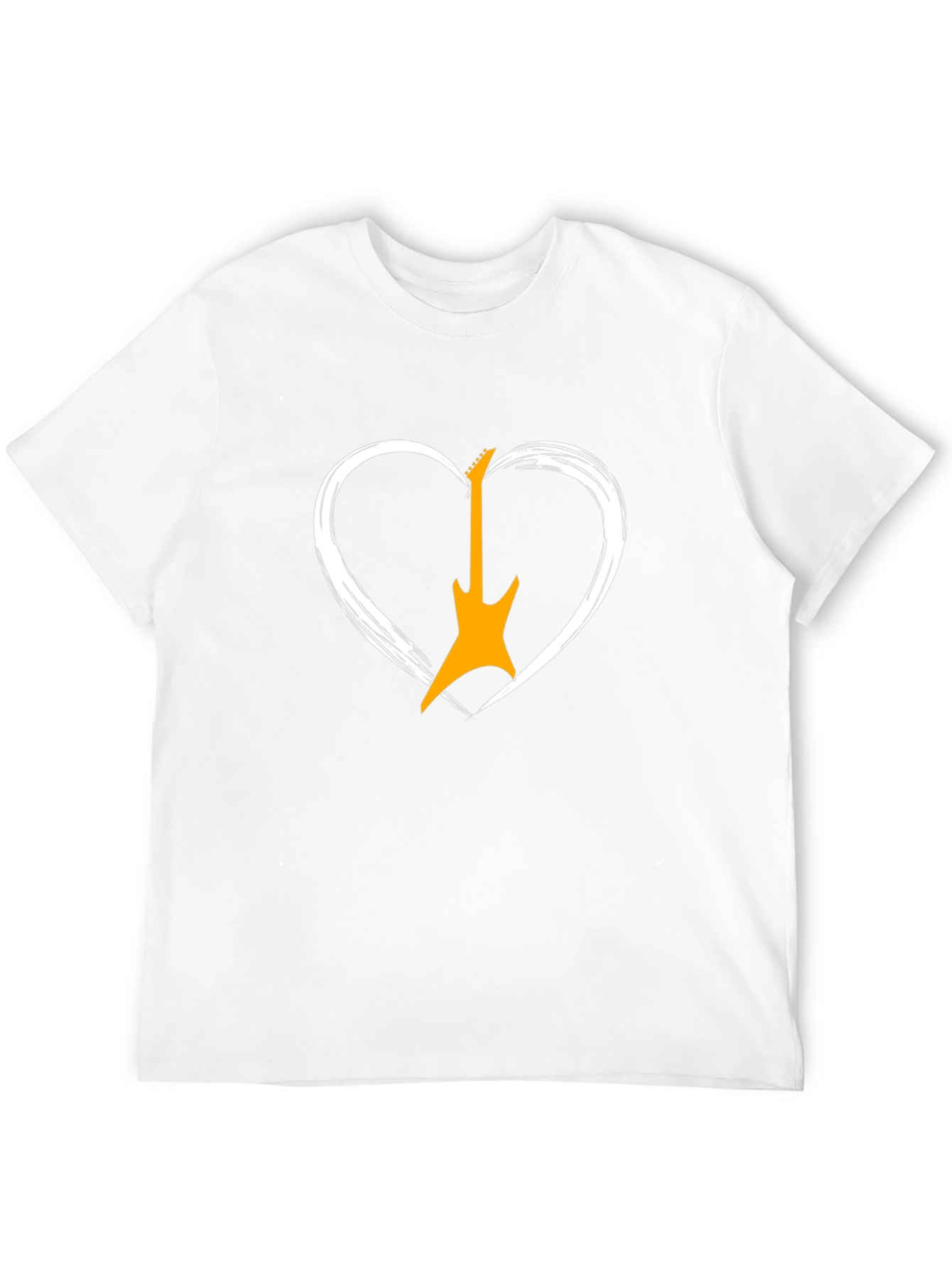 Guitar Heart Graphic Tee - Rocker Style