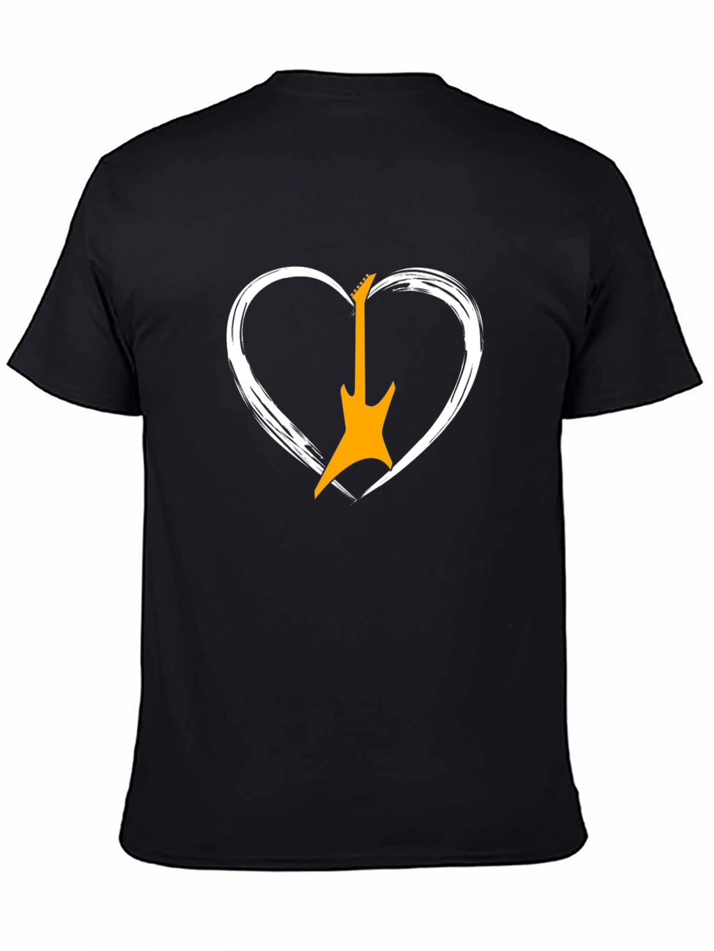 Guitar Heart Graphic Tee - Rocker Style