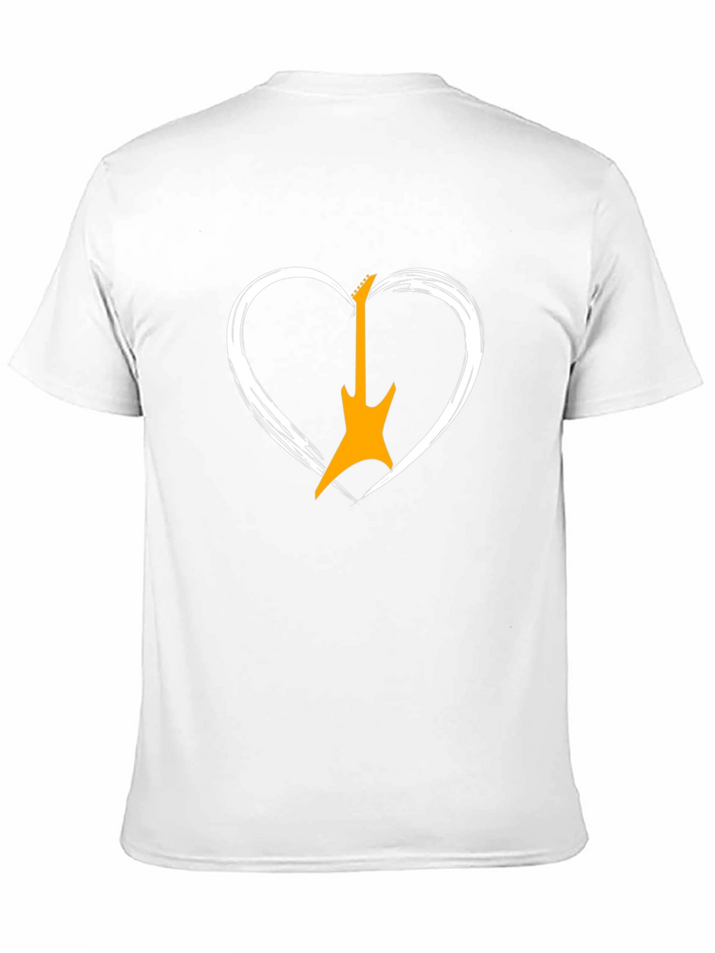 Guitar Heart Graphic Tee - Rocker Style