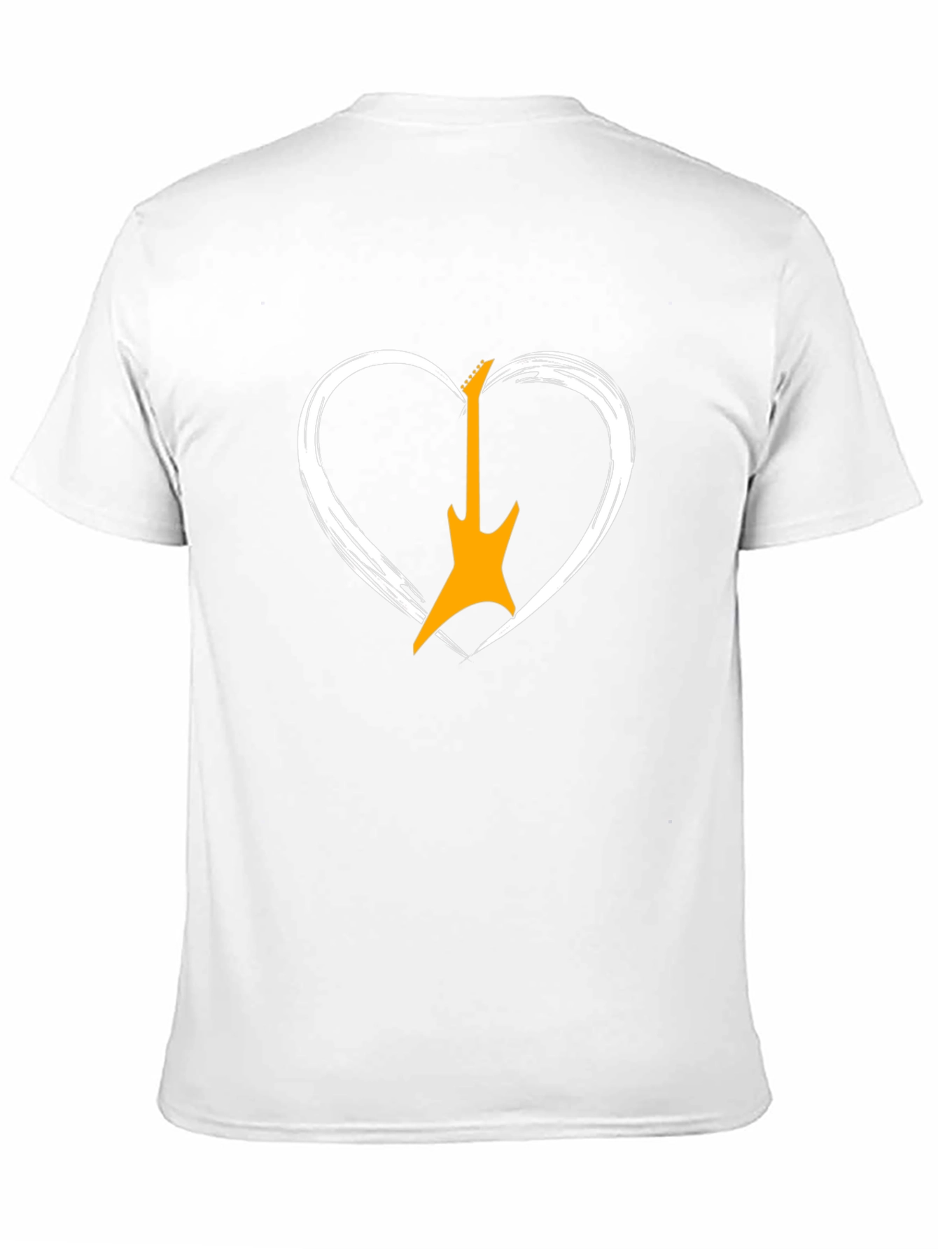 Guitar Heart Graphic Tee - Rocker Style