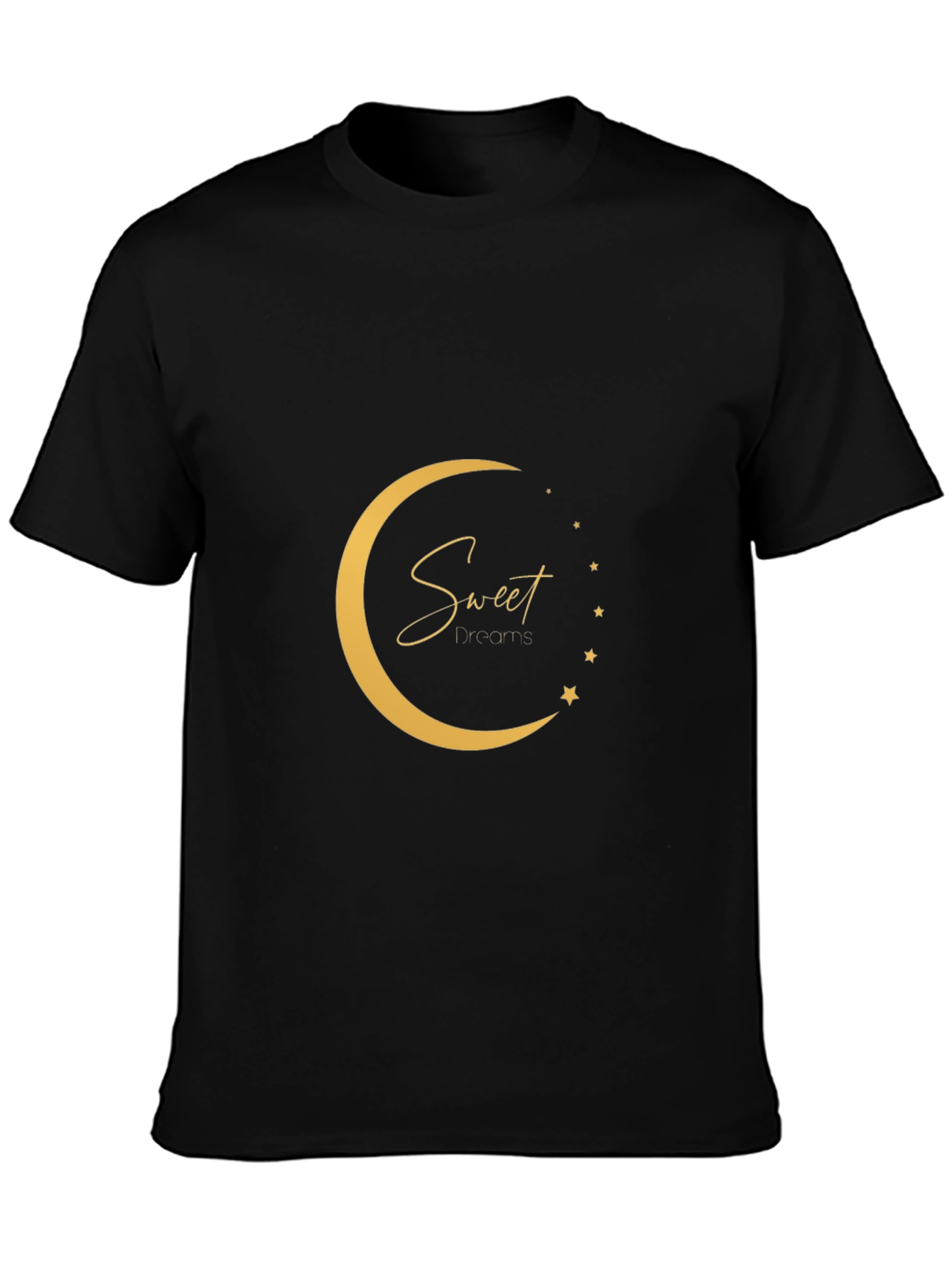 Sweet Dreams Graphic Tee - Black Cotton Comfort