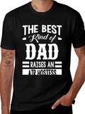 Best Dad Air Hostess T-Shirt - Black Cotton