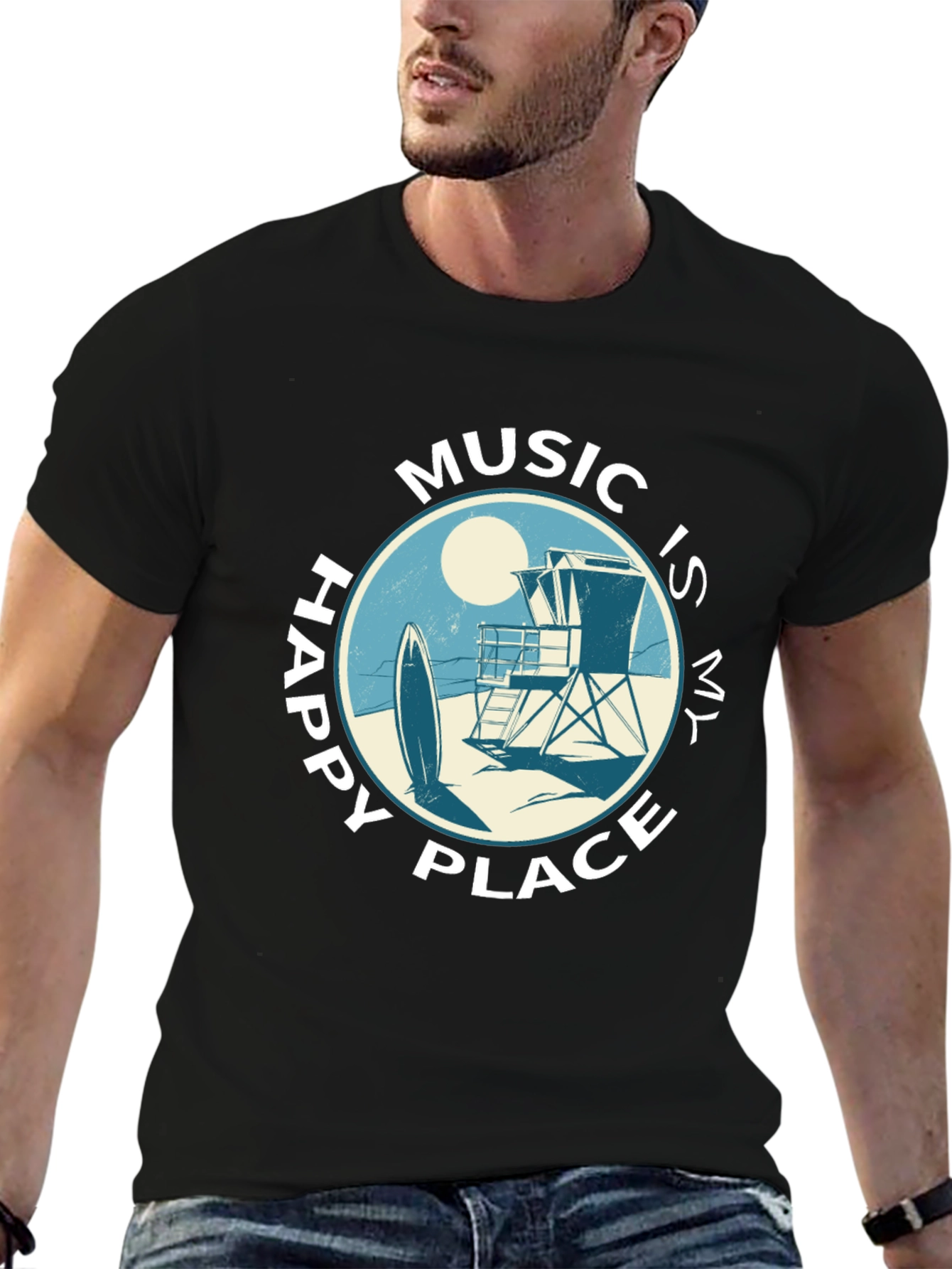 Music Is My Happy Place T-Shirt