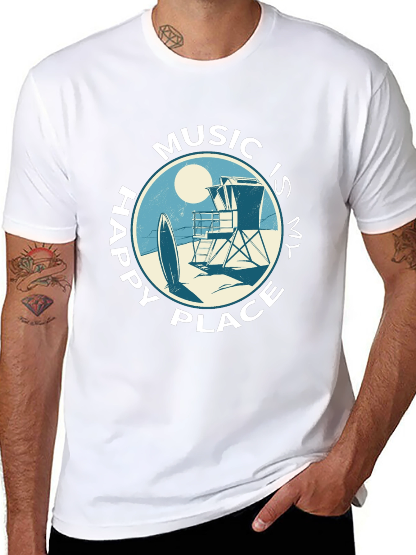 Music Is My Happy Place T-Shirt