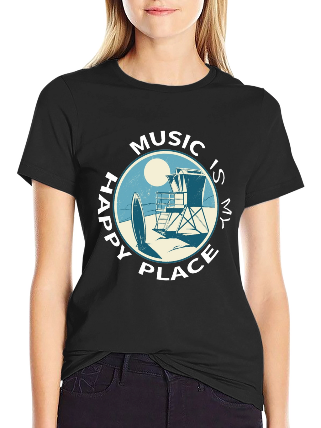 Music Is My Happy Place T-Shirt