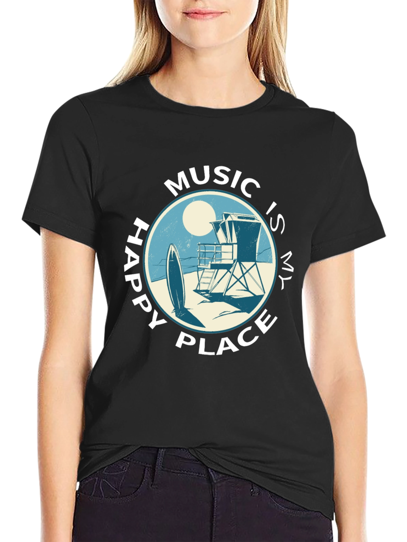 Music Is My Happy Place T-Shirt