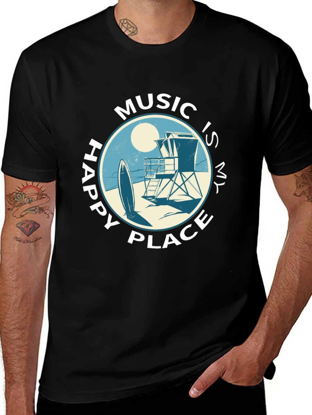 Music Is My Happy Place T-Shirt