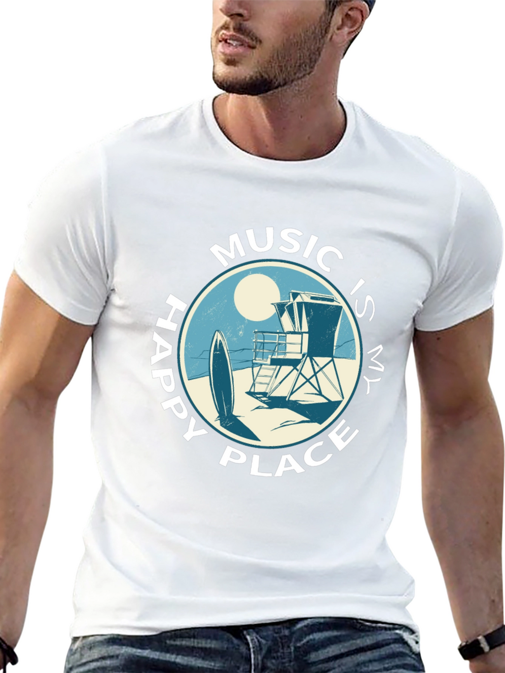 Music Is My Happy Place T-Shirt