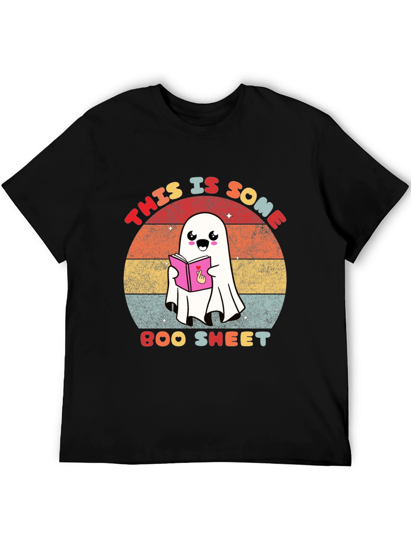 Funny Ghost Reading T-Shirt - Boo Sheet
