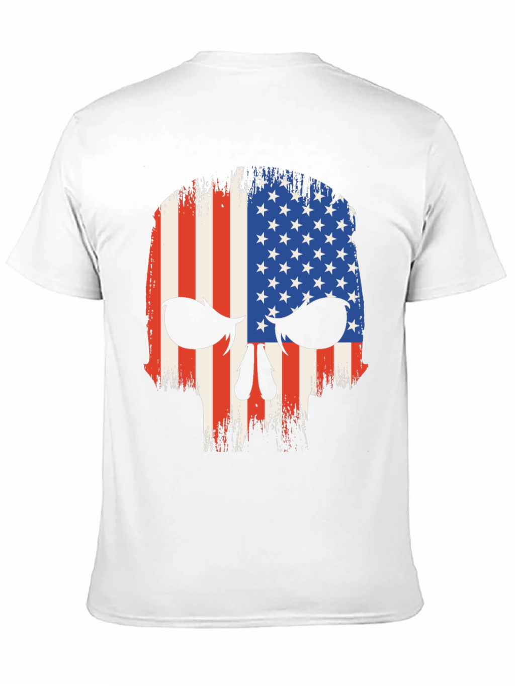 American Flag Skull Graphic T-Shirt