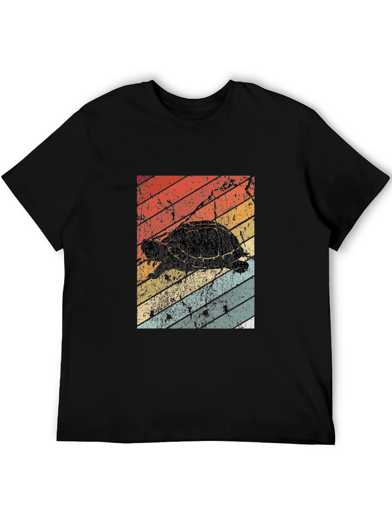 Retro Turtle Graphic Tee - Vintage Style T-Shirt